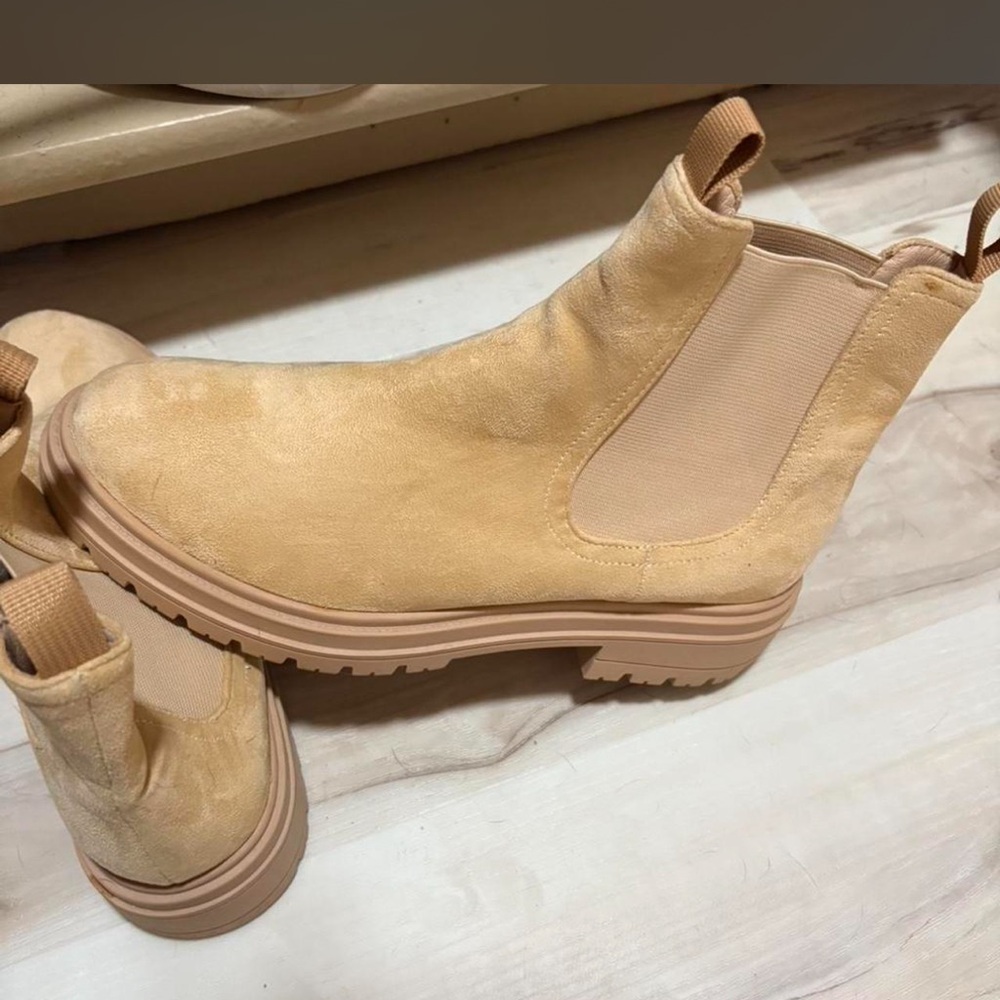 Tan Suede Ankle Boots